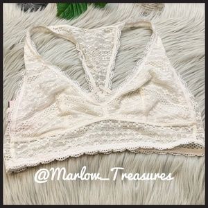 Victoria's Secret Racerback Lined Lace Bralette S